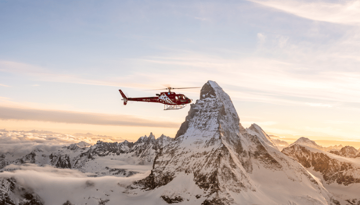 Helicopter ride Zermatt