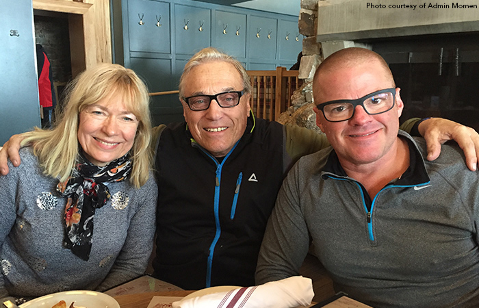 Heston Blumenthal with author Arnie Wilson and his wife, Vivianne.