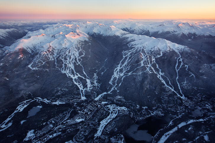 The-View-Above-Whistler-At-Dusk