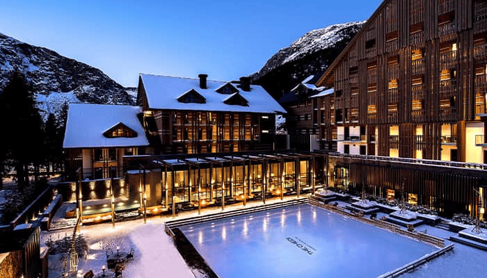 The Chedi hotel in the Swiss ski resort of Andermatt
