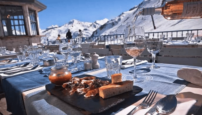 La Frutiere mountain restaurant in Val d'Isere