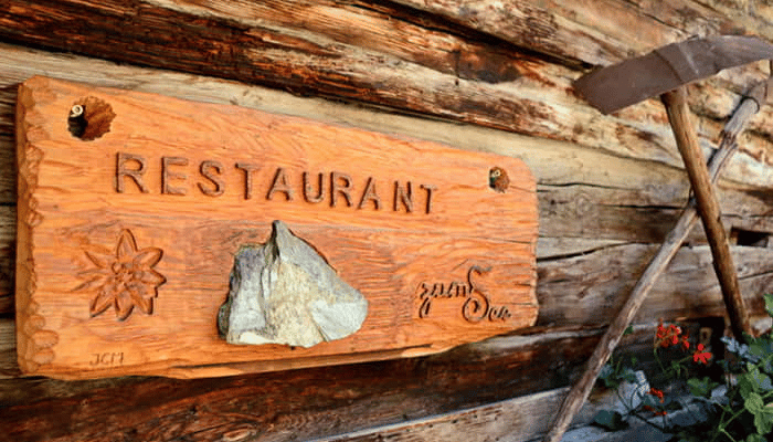 Zum See is one of the best mountain restaurants