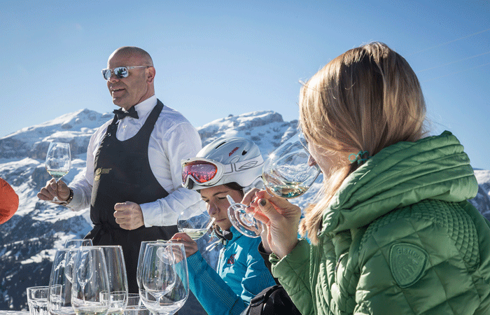 Ski with your own sommelier