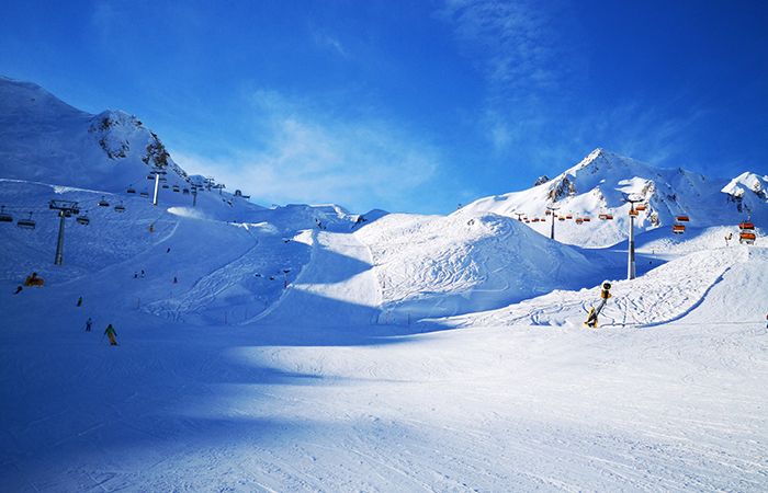 Lesser-known ski resort of Samnaun