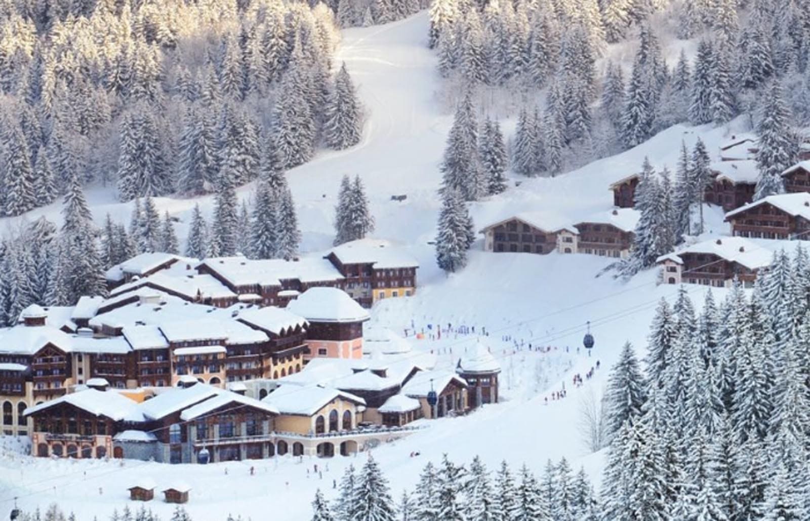 The traditional mountain ski resort of Valmorel