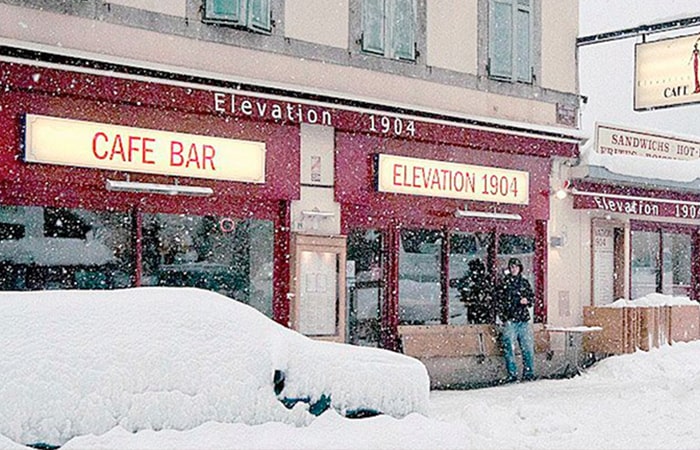 Elevation 1904 one of the best locations for apres ski and nightlife in Chamonix