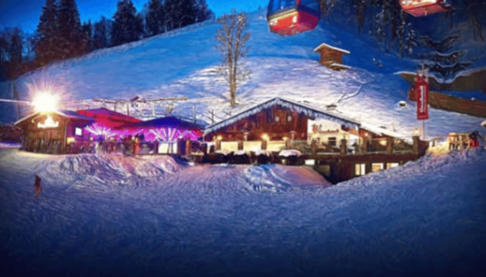 Gosball an apres ski bar at Saalbach ski resort