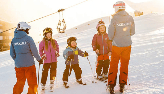 Skiing with kids in Norway