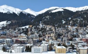 The large Swiss ski resort of Davos