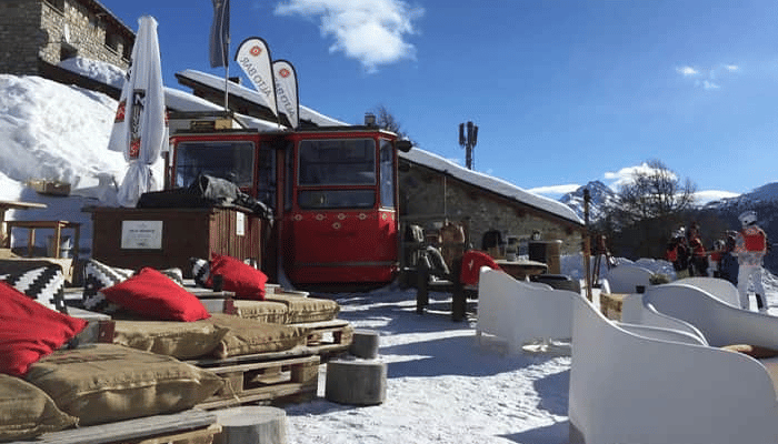Alto Bar one of the best apres ski bars in St Moritz