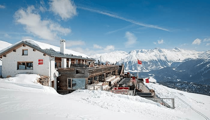 Sternbar Marguns is one of the best bars for apres ski in St Moritz