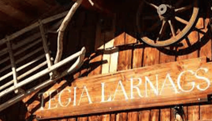 Tegia Larnags one of the best bars for apres ski in Laax