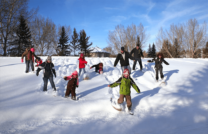 Family fun in the ski resort